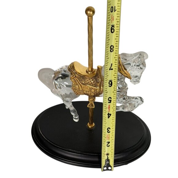 Crystal Prancer By William Dentzel III The Franklin Mint Carousel Horse Germany - Picture 15 of 15